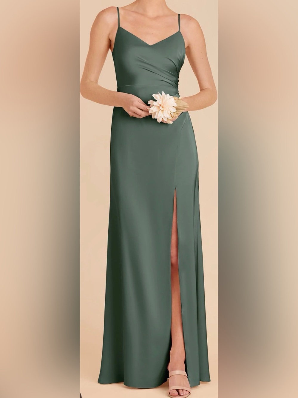 Birdy Grey Eucalyptus, maxi dress with Side Slit